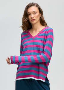 Womens Wear: STRIP V JUMPER