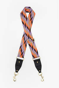 Bag Strap: Bag Strap - OJ & Lilac Chevron