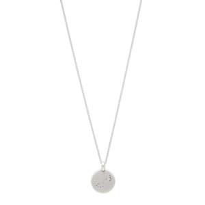 Scorpio Zodiac Sign Necklace - Silver Plated - Crystal