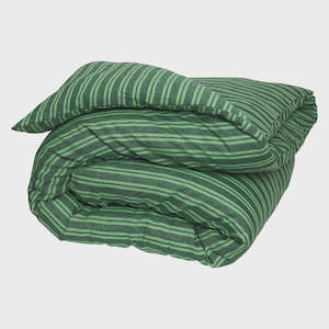 Table Linen: Nadine Linen Quilt Cover - Forest