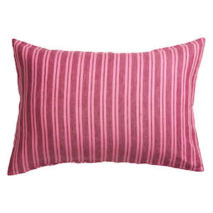 Table Linen: Nadine Linen Pillowcase Set - Mahogany