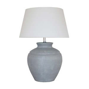 Coastal Stone Lamp w Shade