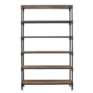 Industrial Metal Bookshelf - Medium