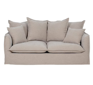 SYDNEY SLIP COVER 2 SEATER - HAZELNUT