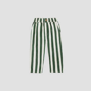 BAGGY PANT || GREEN STRIPE