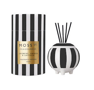 Moss St. Ceramic Diffuser 100ml - Jasmine Amber & Saffron