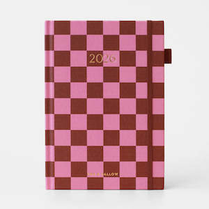 2026 A5 Horizontal Planner - Cherry Check