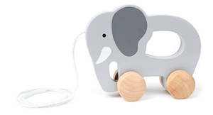 Wooden Toys Puzzles Games: Elephant Pull Along