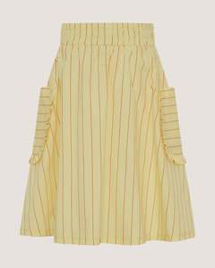 Girls Dresses Skirts: Lolly Stripe Long Skirt With Pockets