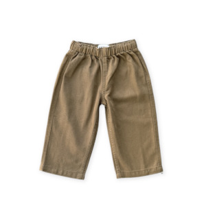 Girls Leggings Pants: Organic Everyday Denim Pant - Coffee