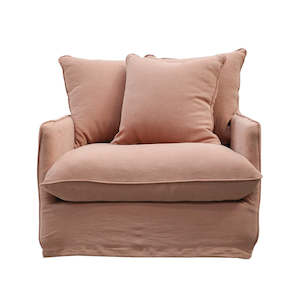 Armchairs Occasional Chairs: Lotus Slipcover Armchair - Brick