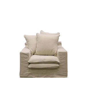 Armchairs Occasional Chairs: Keely Slipcover Armchair - Oatmeal