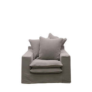Armchairs Occasional Chairs: Keely Slipcover Armchair - Cement