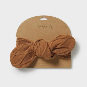 Knitted Cable Headband - Spice