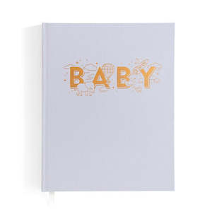 Journals Baby Books: Baby Book - Grey