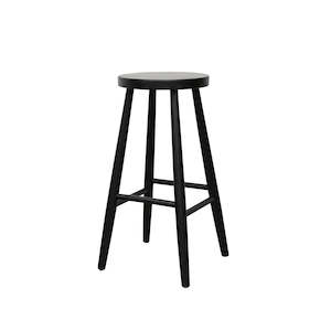 VAASA OAK BARSTOOL - 65CM - BLACK