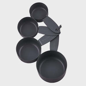 Essentials Set of 4 Measuring Cups - Charcoal