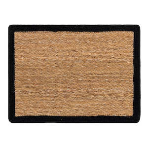 Placemats: JUTE RECTANGLE PLACE MAT WITH BORDER