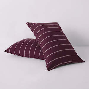 Cotton Bedding: Pillowcase Pair - Mulberry