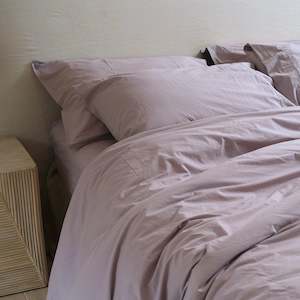 Cotton Bedding: Cotton Duvet Set - Lavender