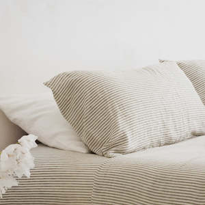 Olive Stripe - Pillowcase Set