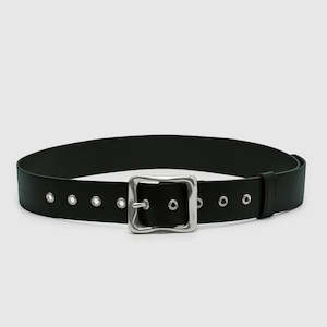 Everyday Buckle Belt - Black/ Silver