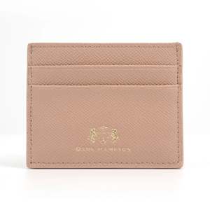 Leather Card Wallet - Latte
