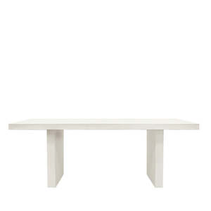 Outdoor Furniture: Palma Outdoor Concrete Table - White