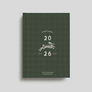 Journals Diaries: Father Rabbit | Daily Diary 2026 | Mosaic Tile