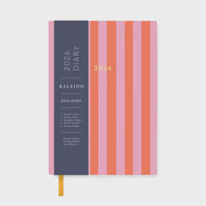 Journals Diaries: Kaleido A6 Diary-Candy Stripe