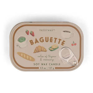 Home Fragrance Candles Diffusers: BISTRO TIN CANDLE - FRESH BAGUETTE