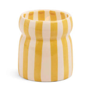 Home Fragrance Candles Diffusers: CABANA STRIPED CANDLE - GOLD COAST