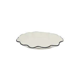 All Homewares: Winslow Ceramic Plate 19x2cm Ivory/Black