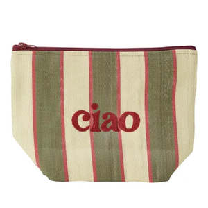 Handbags And Wallets: Ciao Recycled Pouch 30x10x19cm Olive