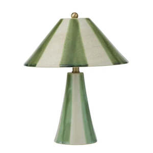 Athol Ceramic Lamp 29x35cm Green/Ivory
