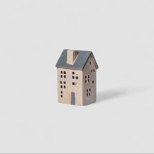 All Homewares: Saint Malo Tea Light House Blue Roof