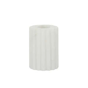 Mara Marble Candleholder 5x7.5cm White