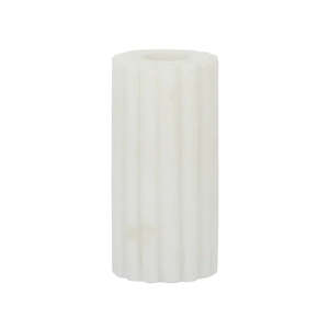 Mara Marble Candleholder 5x10cm White