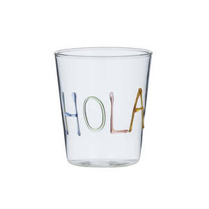 Hola Glass Tumbler 9x10cm Multi