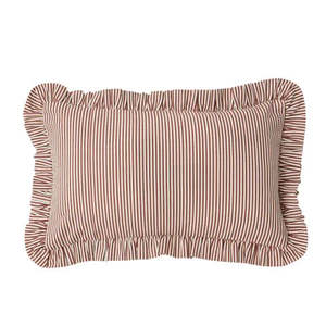 Cushions Covers: Bonny Cotton Cushion 30x50cm Russet/Ivory
