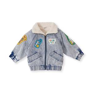 Kids: ARI DENIM SHERPA JACKET