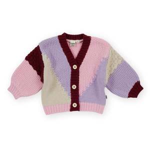 Kids: COLOUR BLOCK KNIT CARDIGAN