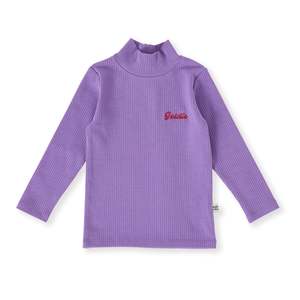EMBROIDERED RIB SKIVVY GRAPE