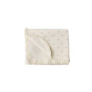 Kids Accessories: Waffle Baby Blanket || Mauve Ditsy