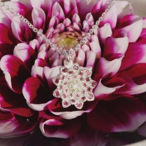 Gemstone Flower Inspired Earrings: Dahlia pendant