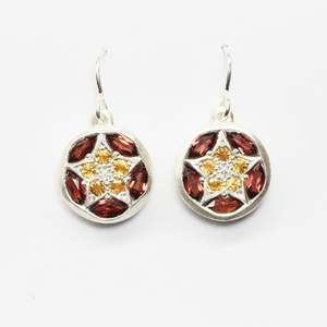 Rata flower Kaleidoscope earrings