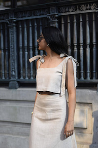 Summer 23: Linen Roma Crop