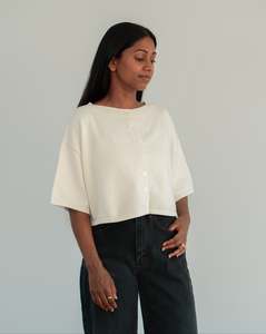 Summer 23: Kady Cotton Cashmere Short Sleeve Cardigan