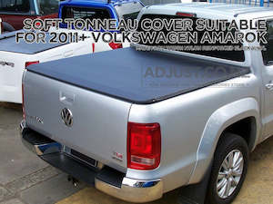 Tonneau: Soft Tonneau Cover for VOLKSWAGEN Amarok 2011 Onwards (Non Sports Bar Type)