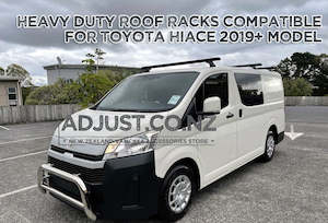 Compatible with 2019+ Toyota Hiace 3 x Roof Rack 'Black'